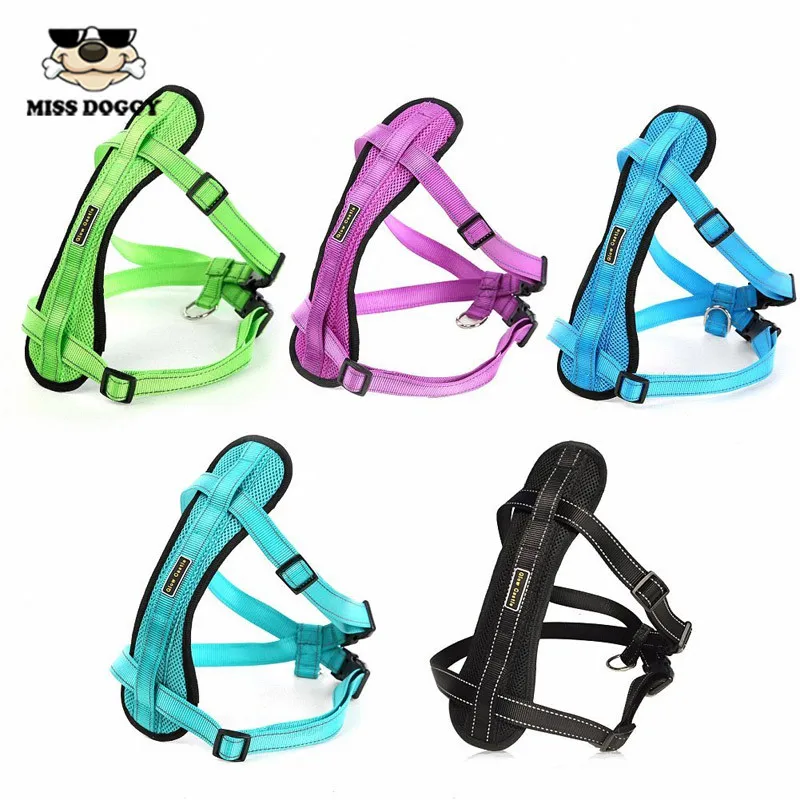 Soft Reflective Dog Harness Nylon bing Chest Plate Harness for Dogs