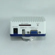 Envío libre!!! HD 1080 P VGA Industrial Microscopio Digital Cámara Soporte De Almacenamiento Tarjeta SD Cámara Cinta Funcionamiento Del Ratón