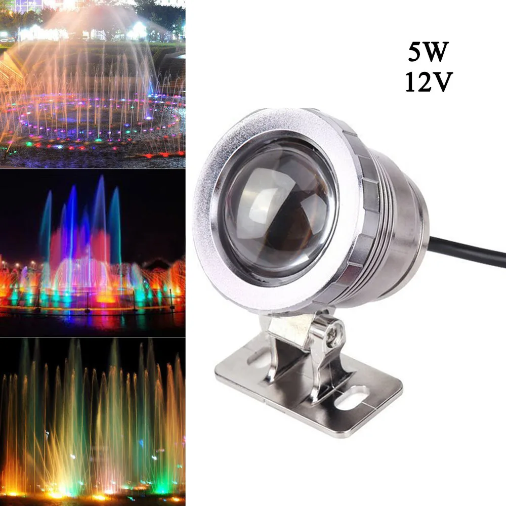 Цветная(RGB) светодиодная подводная лампа IP65 Водонепроницаемый бассейн, пруд аквариума аквариумный светодиодный фонарь лампа с пультом дистанционного управления