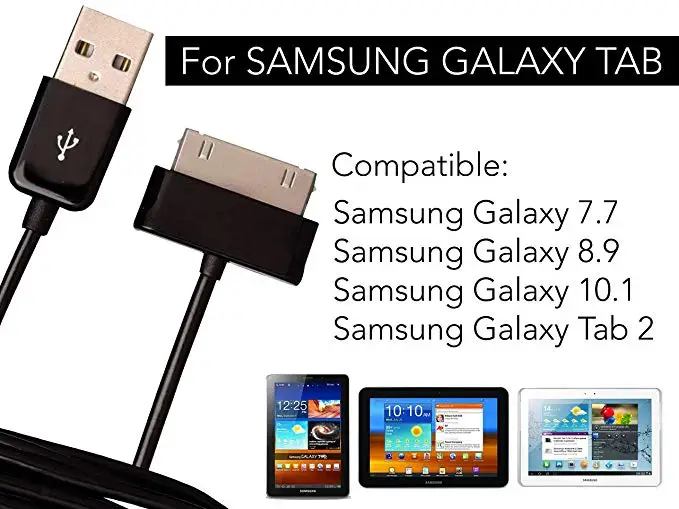 1 м/2 м USB кабель для передачи данных и зарядки кабель для samsung galaxy tab 2 3 Tablet 10,1 P3100/P3110/P5100/P5110/N8000/P1000