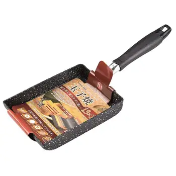 

Hwint cake pan Japanese Rolled Omelet Pan Non-Stick Omelette Pan, Tamagoyaki Egg Pan (Black)