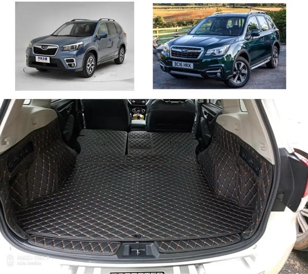 Коврик из волоконной кожи для автомобильного багажника subaru forester 2013 2014 2015 2016 2017 2018