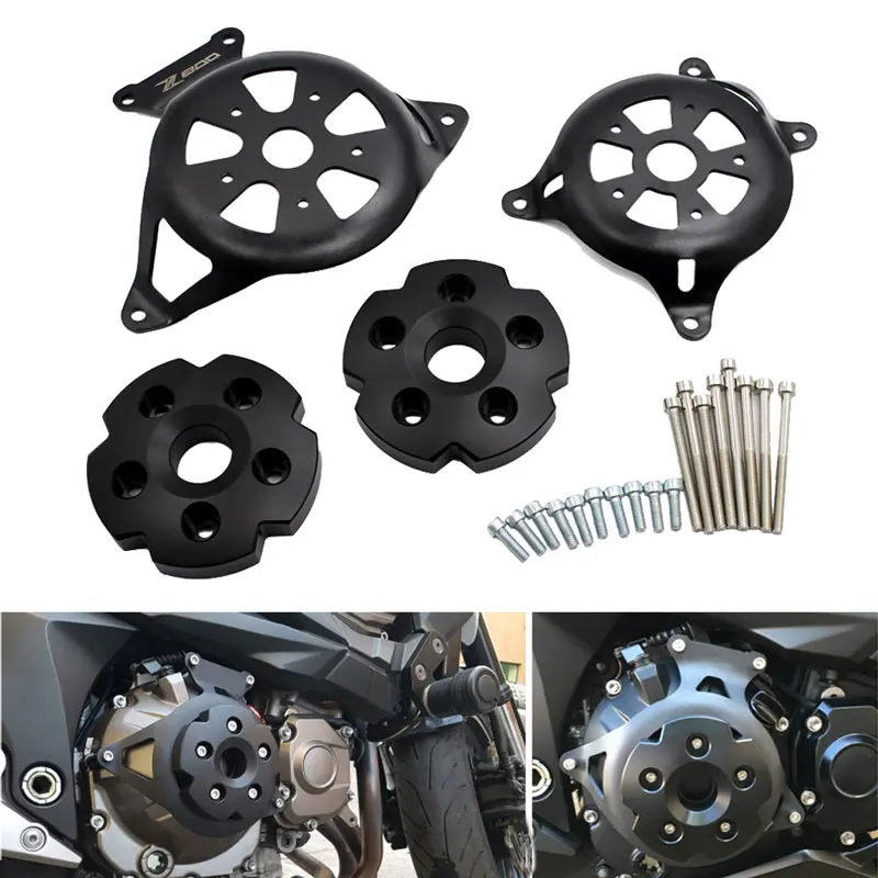 Nuoxintr Motorcycle Engine Stator Cover Engine Guard Protection Side Shield Protector For Kawasaki Z750 Z800 2013-2017 Z 750 800