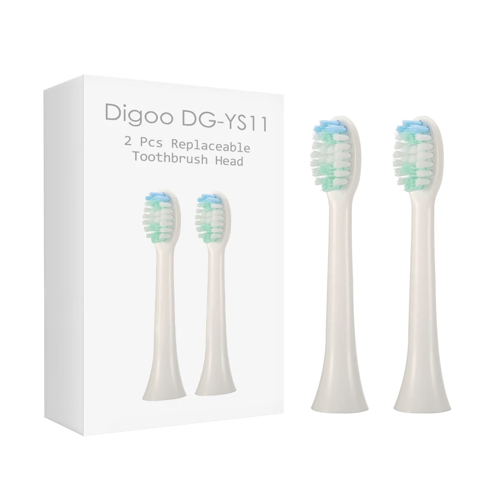 Горячая 2 шт. для Digoo DG-YS11 5 режимов щетки звуковая электрическая зубная щетка головки черный белый