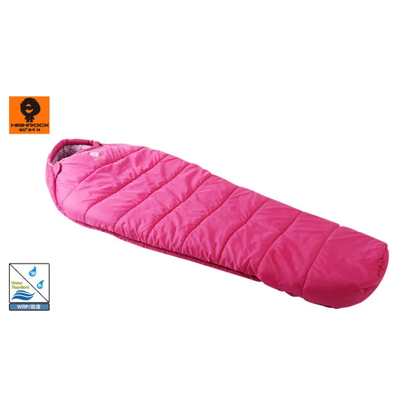 

Highrock Fir Single Cotton Mummy Sleeping Bag Waterproof left and right Spliceable with Free Compression Bag