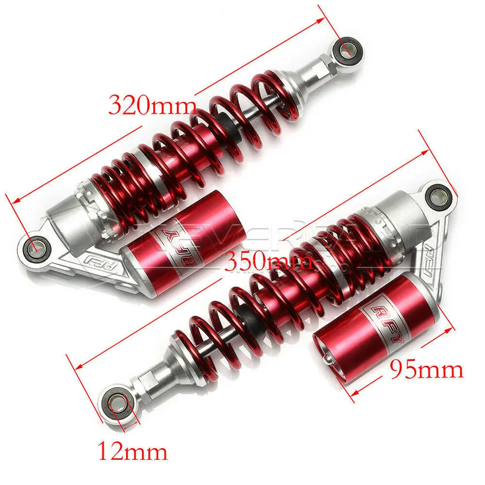 Универсальный 320 мм 12," задний газовый воздушный амортизатор подвеска Мотоцикл Скутер ATV Quad красный для KTM suzku YAMAHA BMW Honda D15