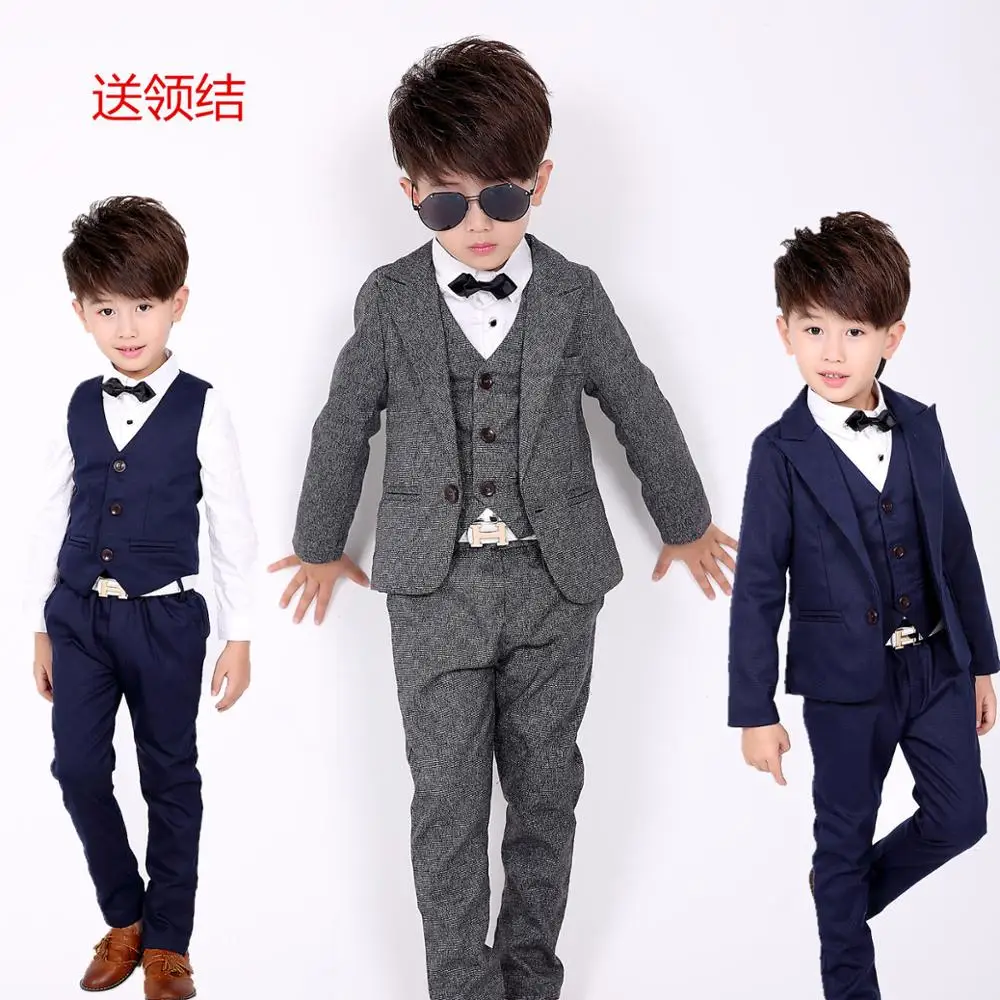 Children Wear New Suits Small Boy Clothing Suits Three Pieces Set Cost