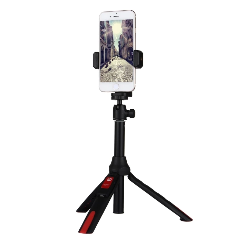Mobile Phone Selfie Tripod Grip Foldable Tripod Holder Selfie Stick
