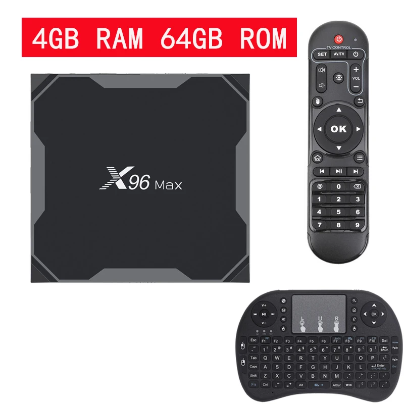 

X96 Max Smart TV BOX Android 8.1 Amlogic S905X2 LPDDR4 Quad Core 4GB 32GB 64GB 2.4G&5GHz Wifi BT 1000M 4K Set top box X96 Max X2