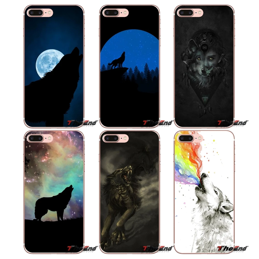 Мягкие прозрачные чехлы для Huawei G7 G8 P7 P8 P9 Lite Honor 4C 5X 5C 6X Mate 7 8 9 Y3 Y5 Y6 II 2 Pro 2017 Vector Wolf Art |
