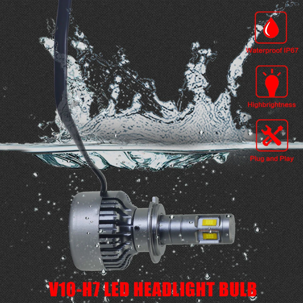 Лампы для автомобильных фар H7 led H4 4 face CSP чипы сияющие 9005/HB3 9006/HB4 9004/HB1 9007/HB5 9012 H8 H11