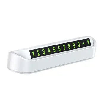 

Nosii Car Temporary Parking Card Luminous Car Parking Stop in Phone Number Plate Auto Accessories Hidden Car Temporary Stop Sign