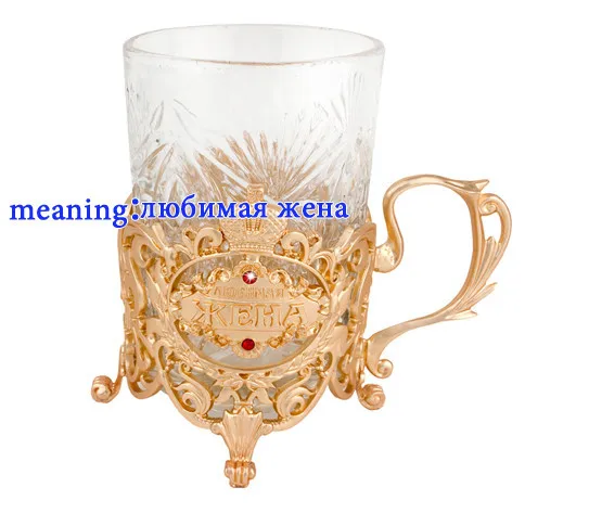 Золотые прочные чашки, подставка для напитков, металлический термостойкий Набор чашек для чая и блюдца, креативный подарок для жены