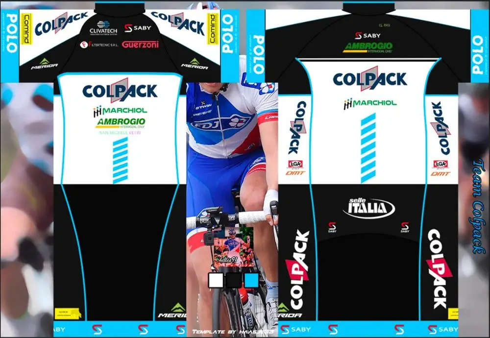 COLPACK ROSTI pro team cycling jersey customization Garment factory High quality low price cycle clothe quick dry cycling team - Цвет: Бежевый