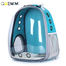 Воздухопроницаемый рюкзак для собак, водонепроницаемый прозрачный дизайн, переноска для кошек, сумка для собак на открытом воздухе для маленьких собак