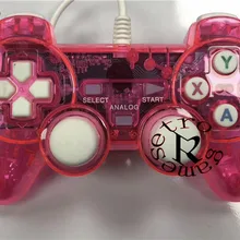 DHL 50 шт./лот прозрачный проводной контроллер для ПК телефона Android смарт-устройств геймпад с мини-конвертером проводной джойстик