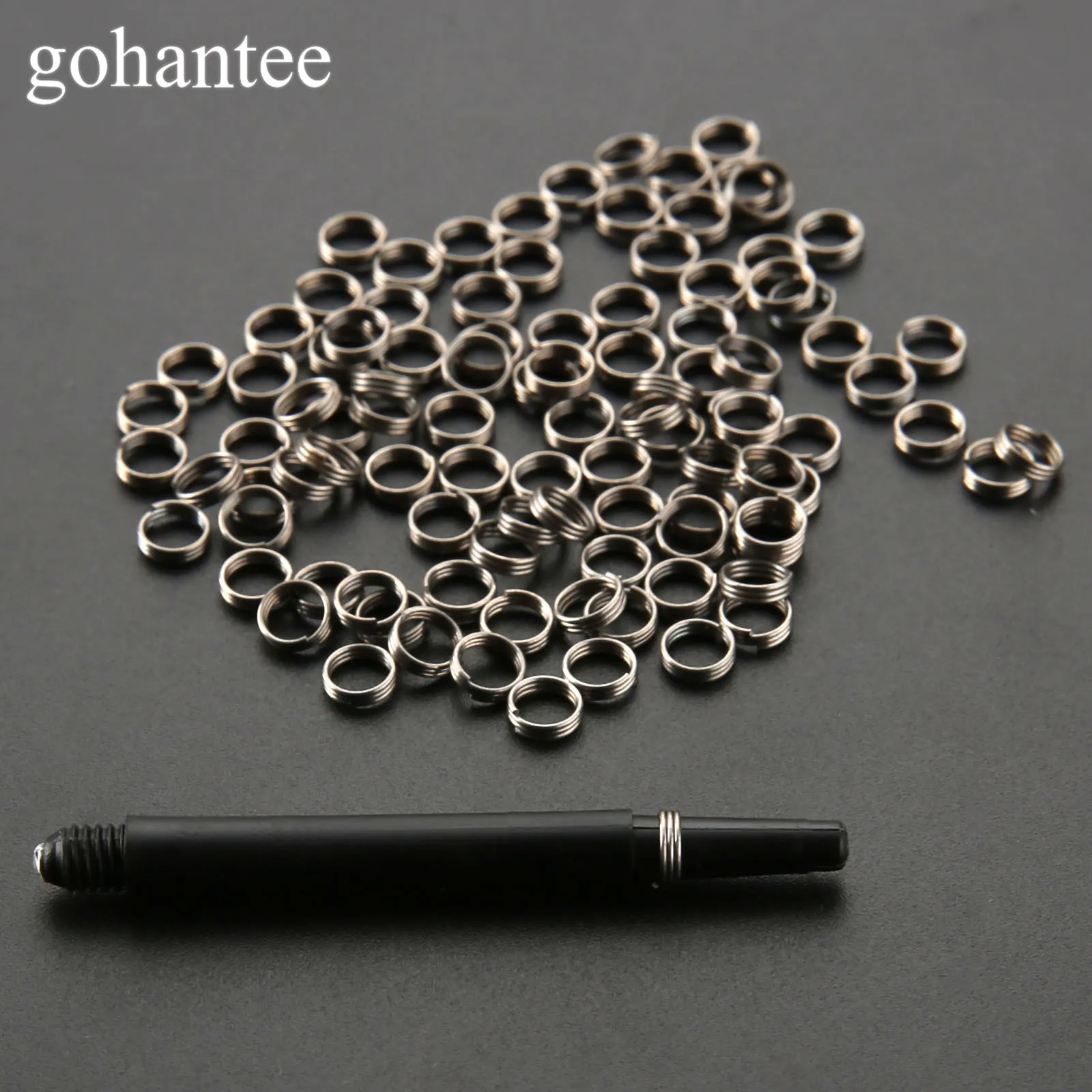 NEW Stainless Steel Silver Dart Shaft Rings Professional Dart Accessories Dart Shaft Steel Ring for Nylon Darts Shafts 50PCS/Bag