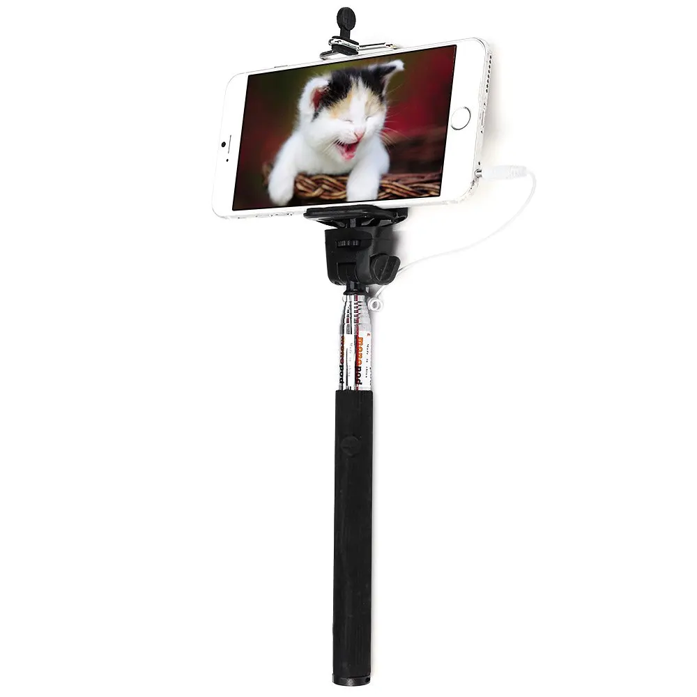 Z07 5s 100 см Выдвижная Ручной Selfie Stick с дистанционным кнопка спуска затвора 3.5 мм