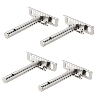 

Uxcell 4pcs Invisible Floating Shelf Brackets Adjustable Blind Shelf Floating Support Brackets Concealed Mount for Home Wall DIY