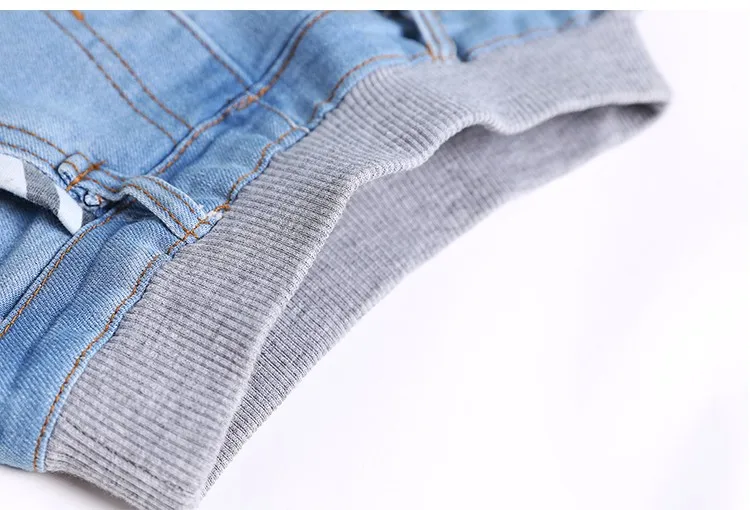 Весенне-Осенняя детская одежда джинсы для мальчиков повседневные однотонные тонкие джинсы для маленьких мальчиков; детские длинные брюки; джинсы