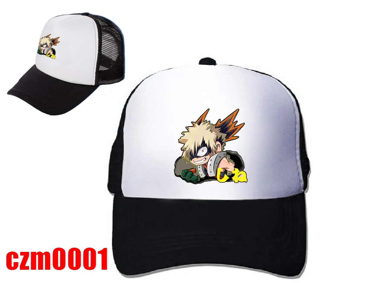Anime My Hero Academia Cosplay Costume Accessories Adjustable Hat Baseball Cap Accessory Hip Hop Flat Unisex | Тематическая одежда