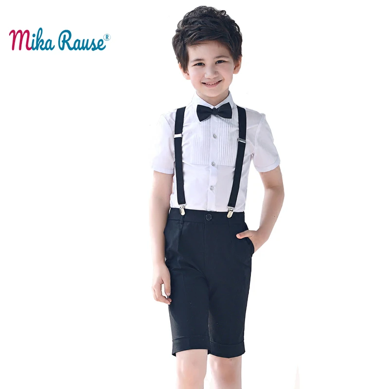 

4PCS New kids boy clothes sets boys Summer clothes cotton toddler boy clothing student party dresses for children school costume