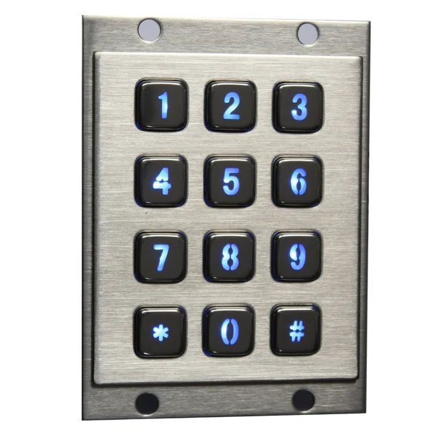 Best Price Metal Backlit keyboard with 12 keys LED Illuminated Backlighted Keypad Numeric Backlit Metal Keypad Best Price Metal Backlit keyboard with 12 keys LED Illuminated Backlighted Keypad Numeric Backlit Metal Keypad