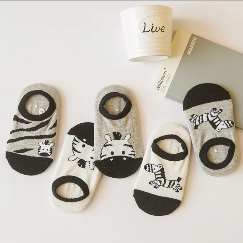 

5 Pair/pack 2018 Newborn Kids Socks Kawaii Animal Print Socks Best Sale Cotton Girls & Boys Autumn And Winter Children Socks