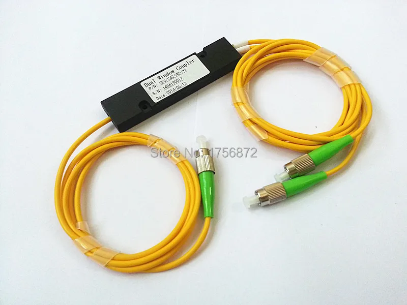 

Hot Sale 2pcs/lot 1310/1550nm 50/50 Coupling Ratio FC/APC ABS Box Type 1x2 FBT Coupler 1*2 FBT Splitter