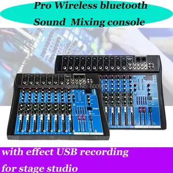 

MICWL 8 12 Channel Bluetooth Wireless stage audio karaoke mixing console mesa dj Preamplifier Audio effect USB
