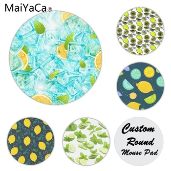 

MaiYaCa High Quality Lemon and ice cubes gamer play mats Mousepad Size for 20x20cm 22x22cm Small Mousepad