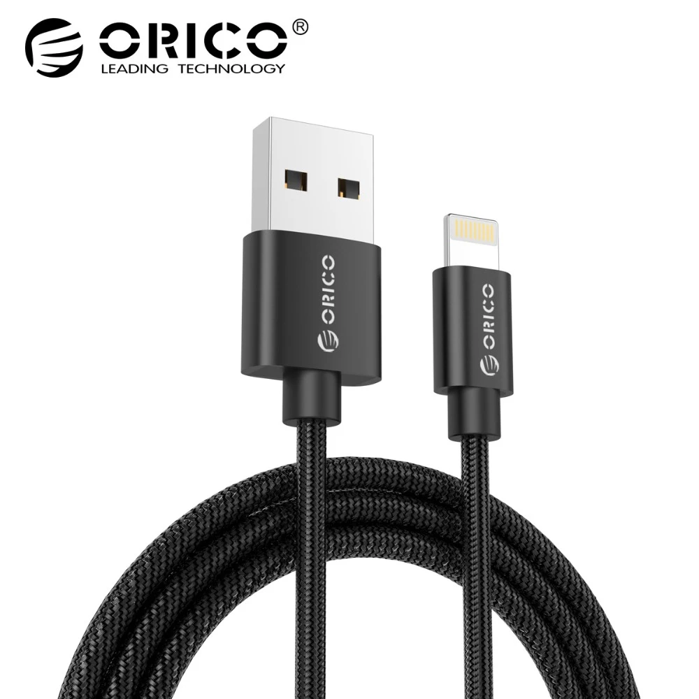 Kopen ORICO USB Kabel iOS 10 USB TYPE A om Verlichting 8 pin Data Sync Charger Cable voor iPhone iPad iPod mobiele Telefoon Kabels