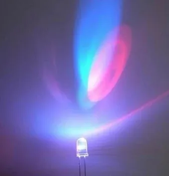 

Free shipping 100PCS 2PIN 3MM RGB 7 color Fast flash LED light-emitting diode (LED) 3mm RGB 7 color fast flash LED