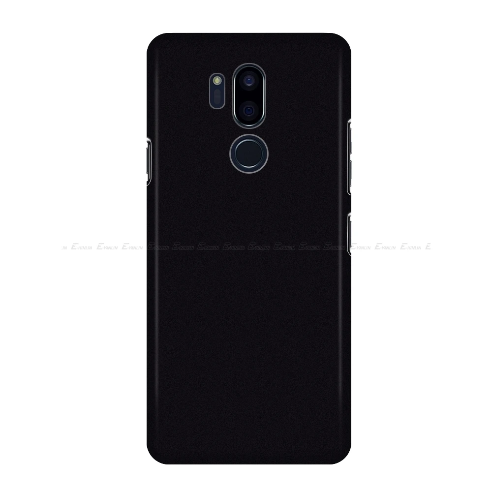 Жесткий PC матовый чехол для телефона Ультра тонкий пластиковый задний Чехол для LG Q7 Q7a Q6a Q6 Noir Prime Alpha Q8 G8 G7 G6 Plus ThinQ G5 SE - Цвет: Черный