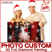 "Фото на заказ" Сделай сам Алмазная вышивка 5D женские туфли-лодочки со стразами, вышивка крестиком на рисунке, 3D Алмазная мозаика для украшения на Рождество