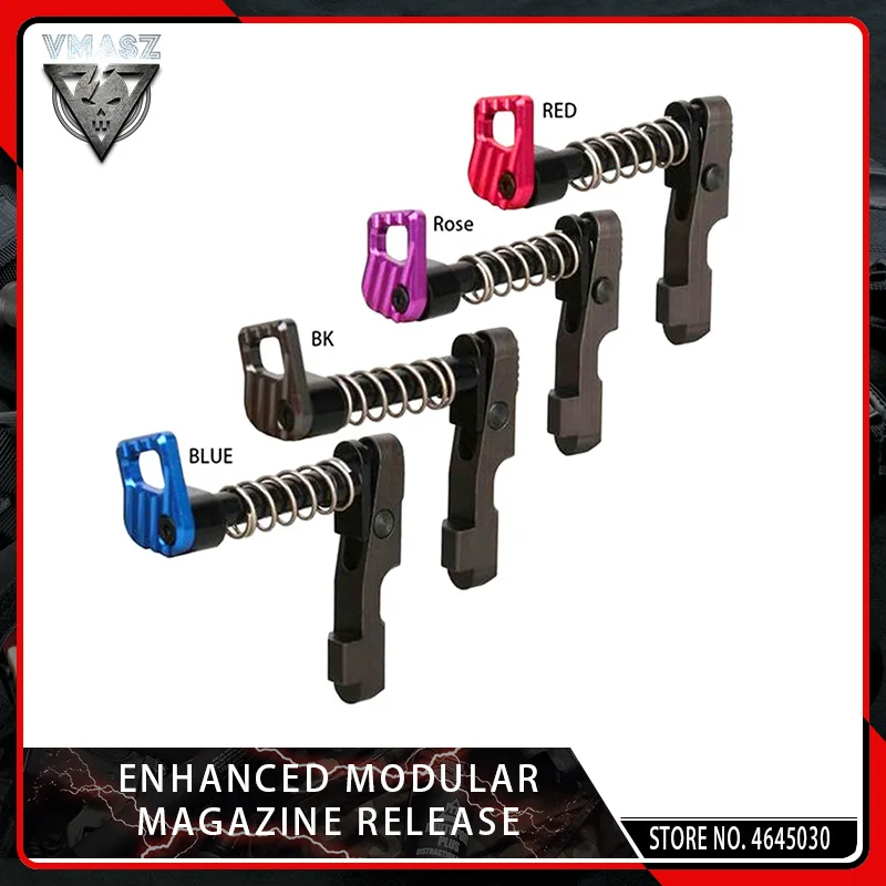 

VMASZ NEW CNC Machine Double Side (left & Right Hand) Magazine Release Catch for M4/M16 Series AEG Paintball Accessory
