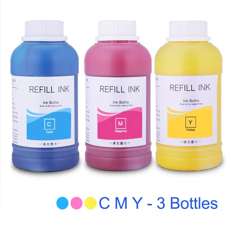 250ml Universal Refill Pigment Ink For HP 178 364 564 655 670 711 862 920 932 933 934 950 951 952 953 954 955 Printer Ink For HP - Цвет: 3 PCS - C M Y