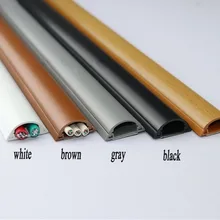 Chemin de câbles en plastique pour 3 fils, 50 cm/pièce, 4 pièces, couvercle de conduit, gestion de fil, livraison gratuite
