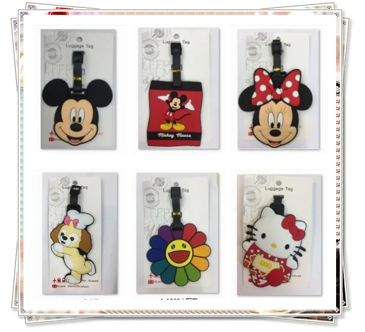 

IVYYE Mickey Minnie Anime Travel Accessories Luggage Tag Suitcase ID Address Portable Tags Holder Baggage Labels New