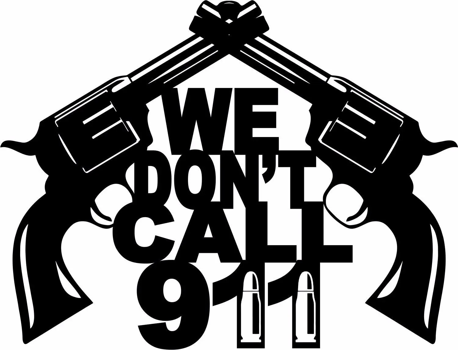 15 см револьвер WE Don't CALL 911 Светоотражающие Funy автомобильные аксессуары дизайн