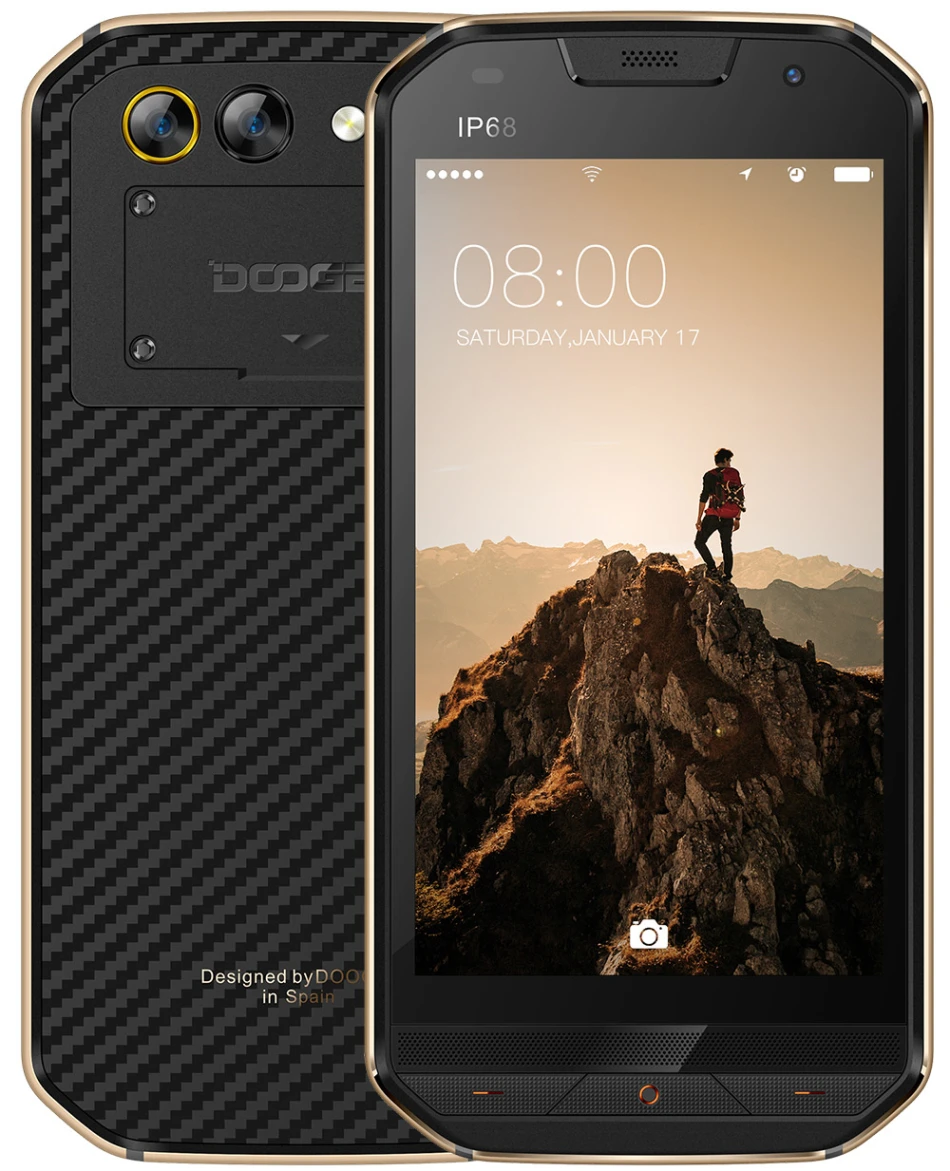 original DOOGEE S30 IP68 Rugged Waterproof Phone Dual Cameras Mobile Phone 5580mAh 5.0