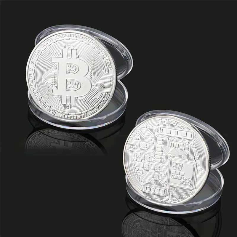 1PC Gold/Silver Plated Bitcoin Coin Collectible Gift BTC Coin Art Collection Physical Metal decoration Coins Golden drop ship 1PC Gold/Silver Plated Bitcoin Coin Collectible Gift BTC Coin Art Collection Physical Metal decoration Coins Golden drop ship