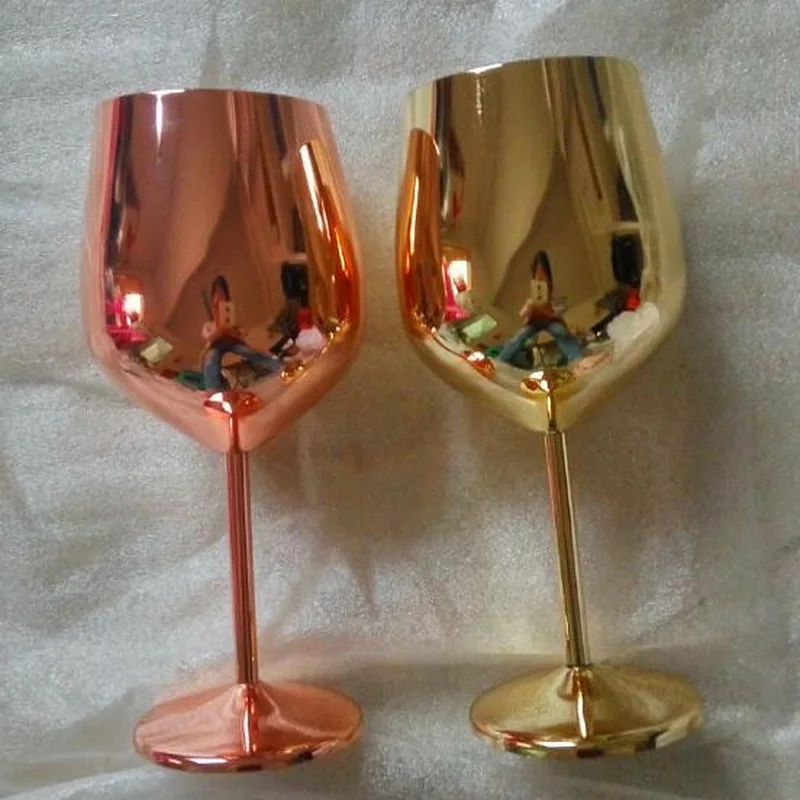 

Fashion stainless steel wine cup hanap wine cup champagne glass goblet bar