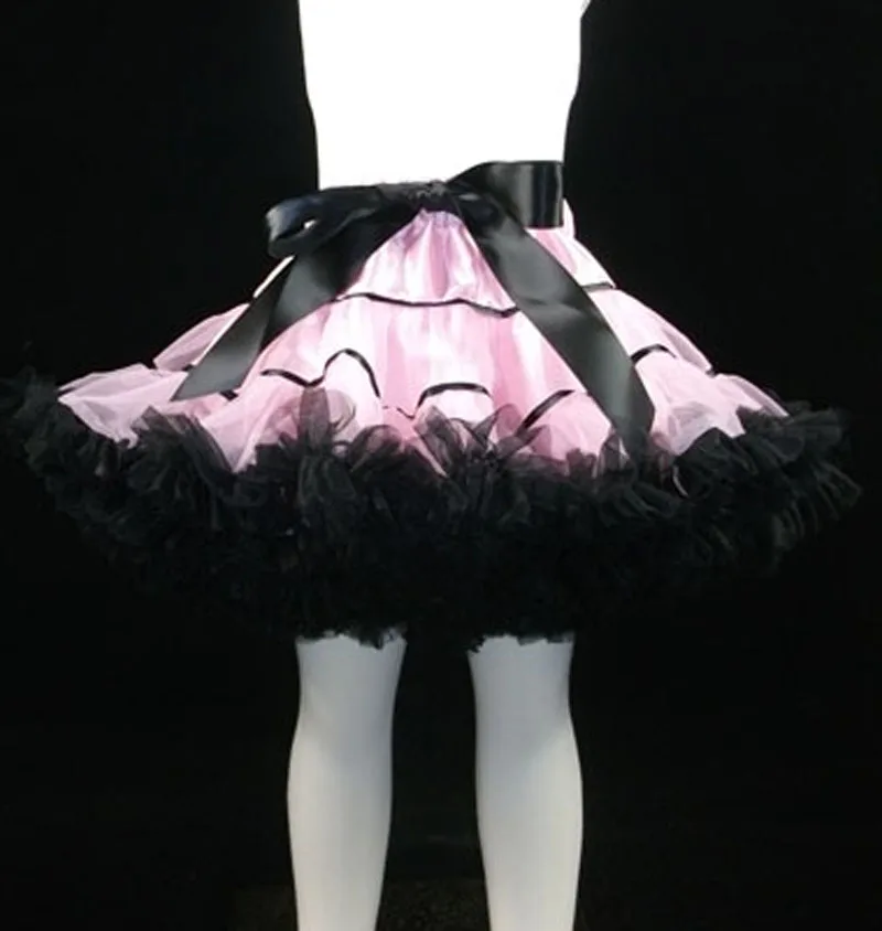 Черная пачка, световая лента, розовая Пышная юбка-американка, одежда для девочек, реквизит для фотосессии, юбки-пачки для маленьких девочек, юбка-пачка для мамы и дочки