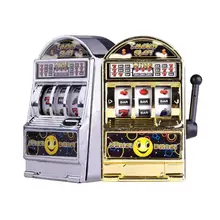 Mini palm slot máquina de brinquedo unissex um-braço bandit brinquedo descompactado caixa de dinheiro brinquedo miúdo casino jackpot frutas brinquedo divertido presente