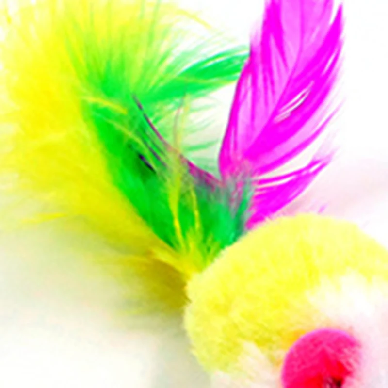 Cat Toys Colorful Cute False Mouse Feather Funny Mini Mouse Toys Pets Rat Funny Playing Toys Cat Kitten Chewing Toy PT0085 (2)