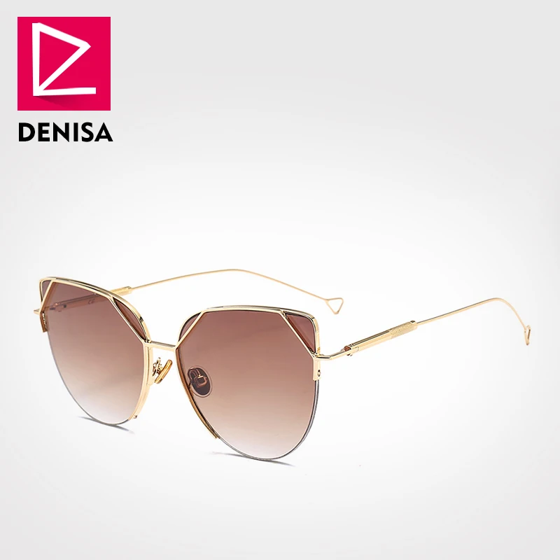 DENISA, Ретро стиль, кошачий глаз, женские солнцезащитные очки,, новая мода, женские очки для вождения, Ретро стиль, солнцезащитные очки, UV400 zonnebril dames FF629/S