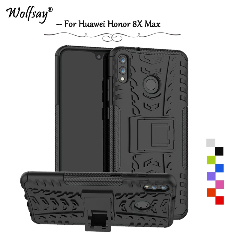 

Huawei Honor 8X Max Case Shockproof Armor Rubber PC Phone Case For Huawei Honor 8X Max Silicone Cover Huawei Honor 8X Max Shell