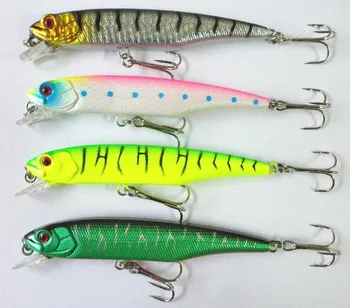 

HENGJIA 100pcs New Style Fishing Lures 10.5cm 15.4g Plastic Fishing Tackle Isca Artificial Bait Trout Swim Hard Lure