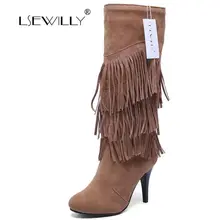 Lsewilly/Милая обувь в английском стиле Женская короткая плюшевая обувь с тремя пряжками женские ботинки до середины икры женские ботинки на низком квадратном каблуке AA569